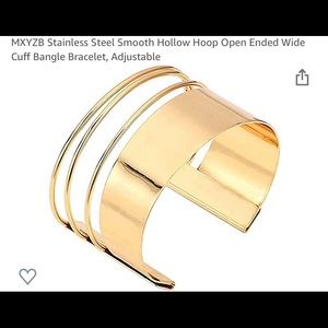 Gold Cuff Statement Bracelet